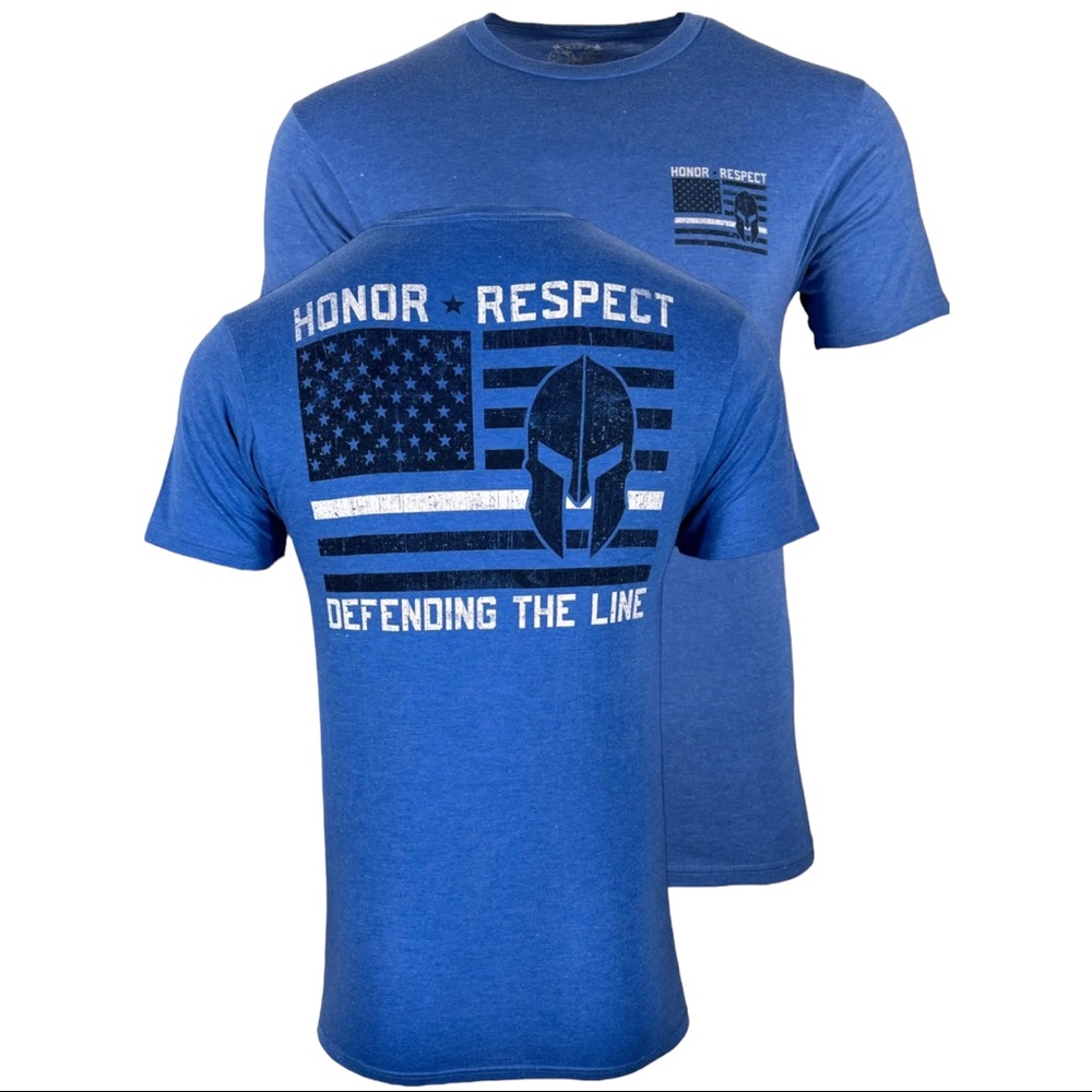 Howitzer Style Men's T-Shirt Defend The Line Military Grunt MFG